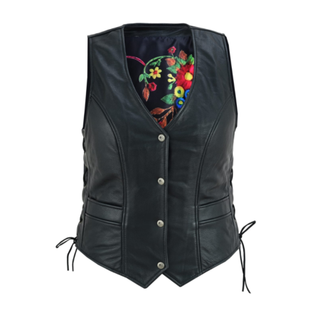 Women Cow Hide Leather Vest
