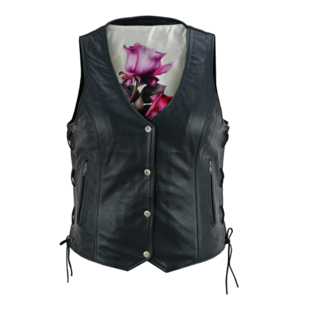 Women Vest With Flower Linning